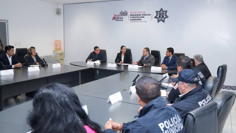 Refuerza San Andrés Cholula estrategia de seguridad pública