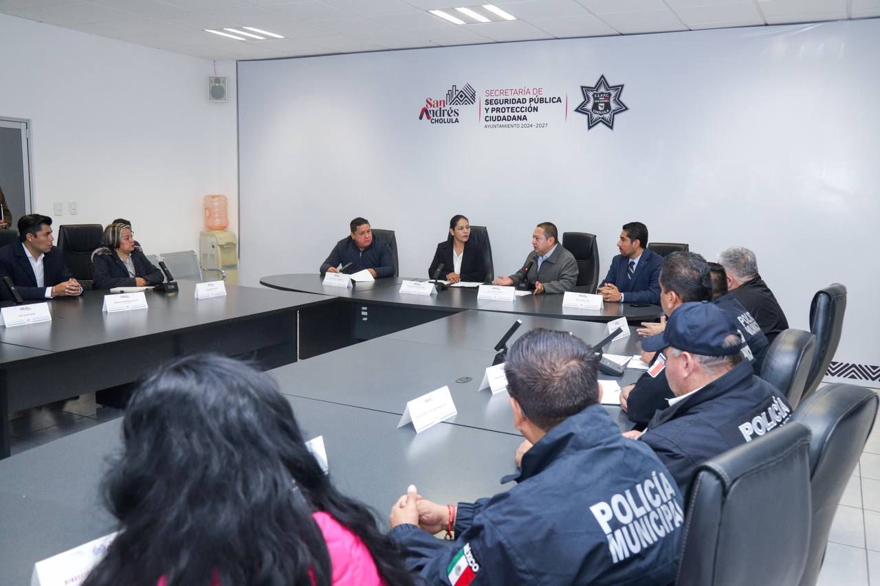 Refuerza San Andrés Cholula estrategia de seguridad pública