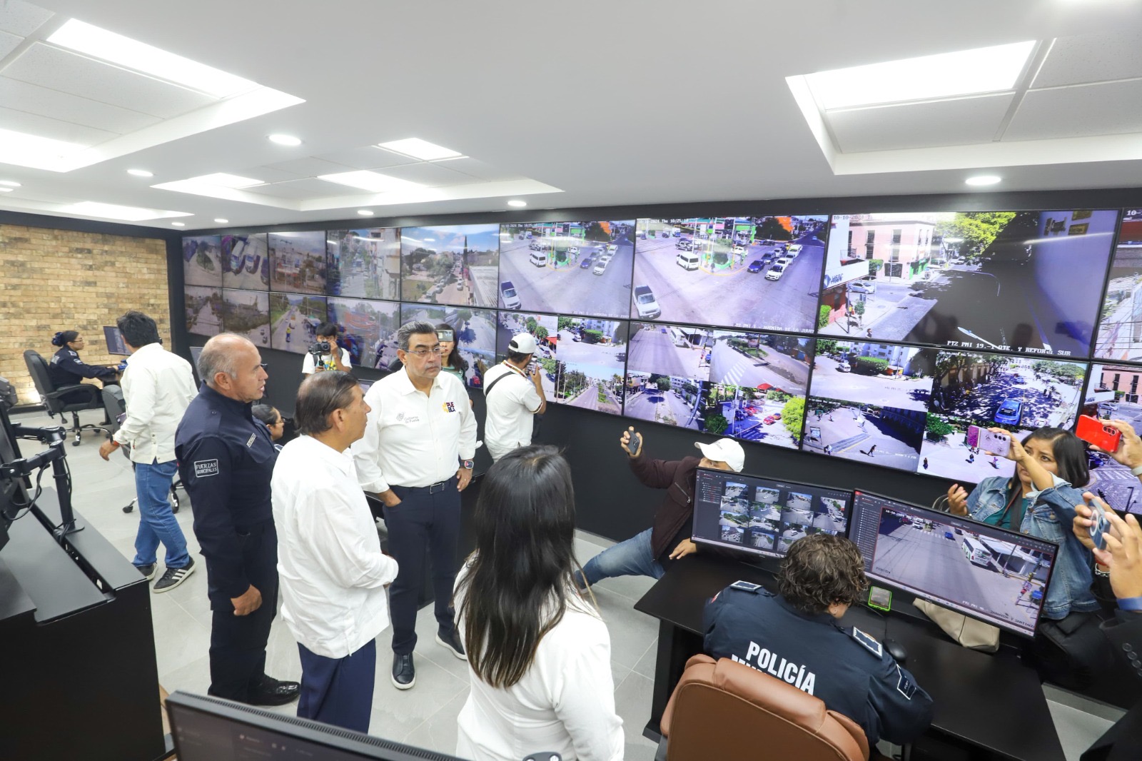 Inauguran sistema de videovigilancia más amplio en Tehuacán