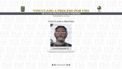 Vinculado a proceso por uso de luces policiales sin permiso