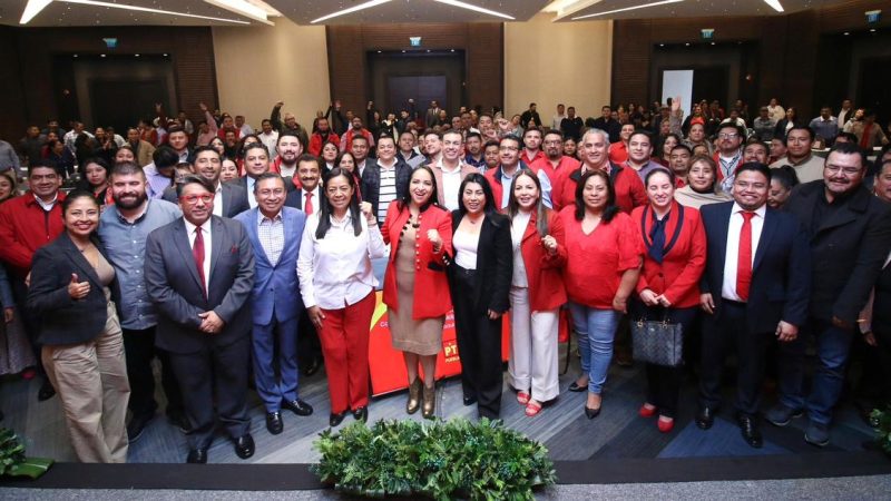 Consolida PT en Puebla bloque por la unidad y continuidad de la 4T