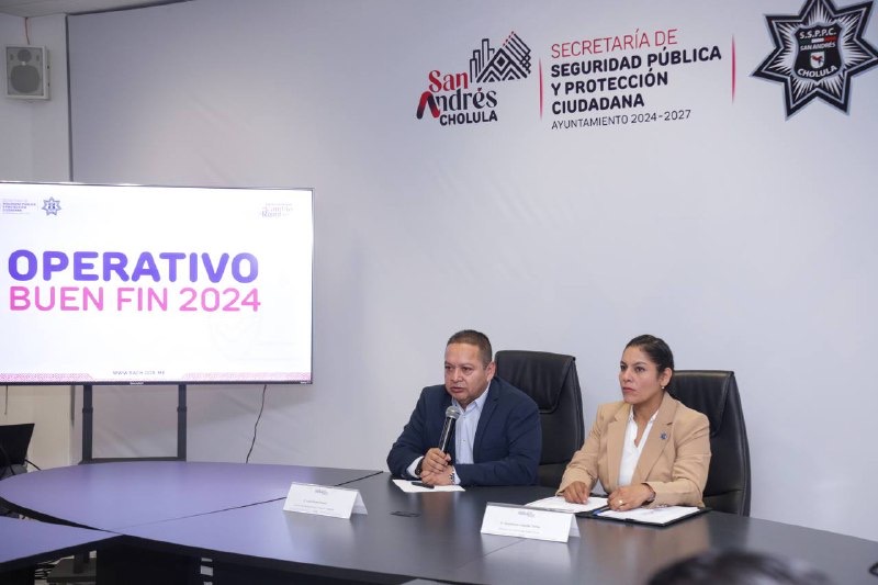 Anuncia San Andrés Cholula Operativo de Seguridad durante Buen Fin 2024