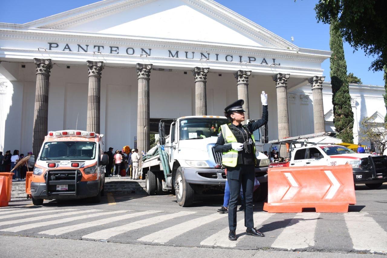 Saldo blanco en Puebla capital durante festividades de Día de Muertos: Segom