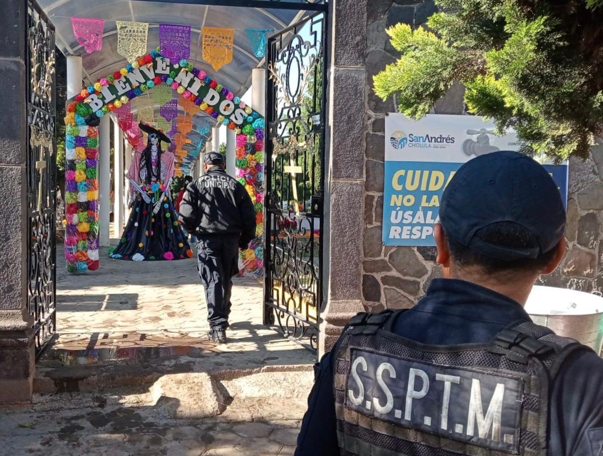 Saldo Blanco en San Andrés Cholula durante festejos de Día de Muertos