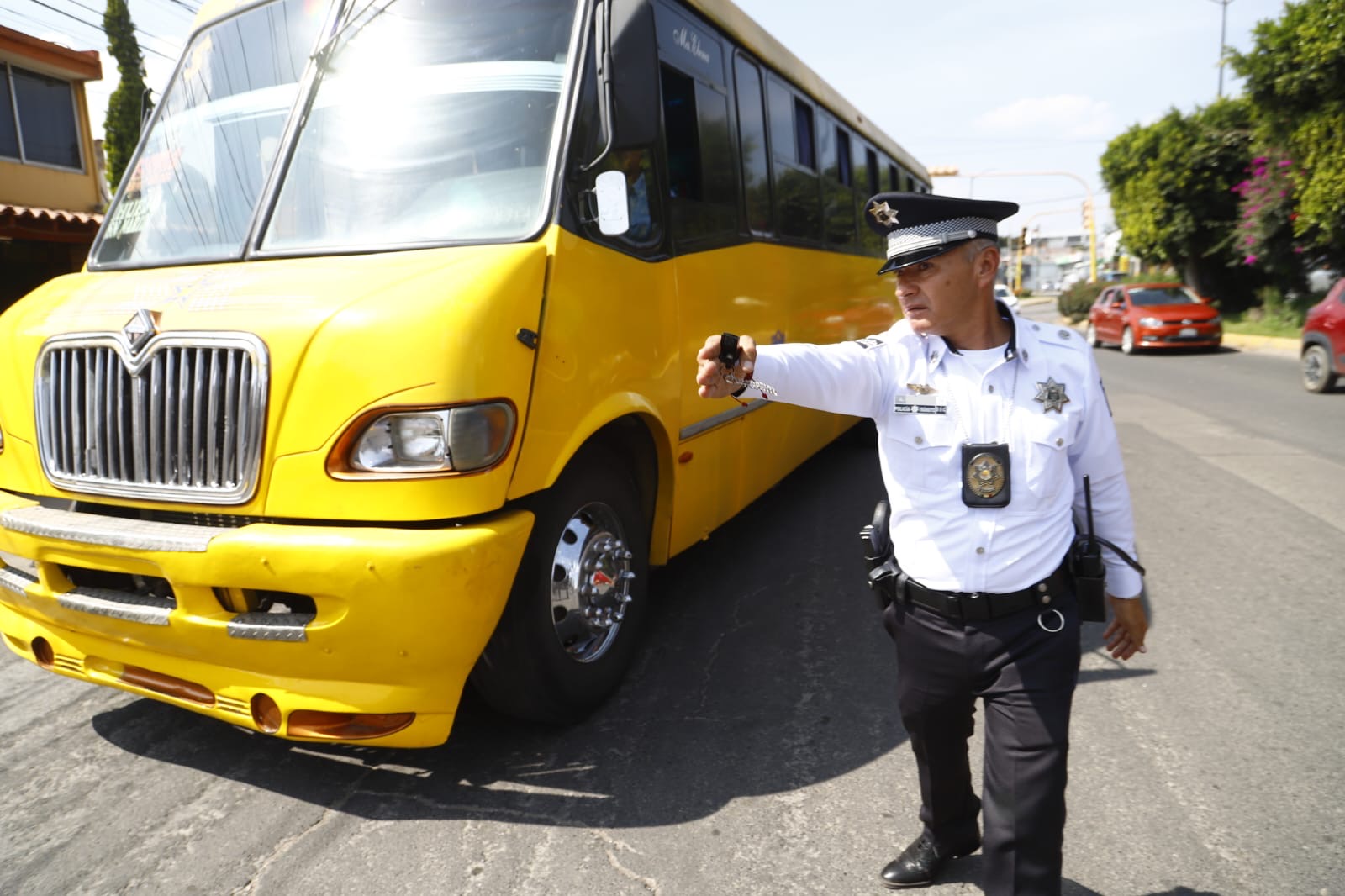 Implementan operativo “Pasajero Seguro” en San Pedro Cholula