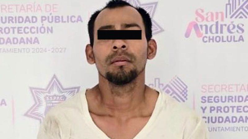 Detenido en colonia de San Andrés Cholula por delitos contra la salud