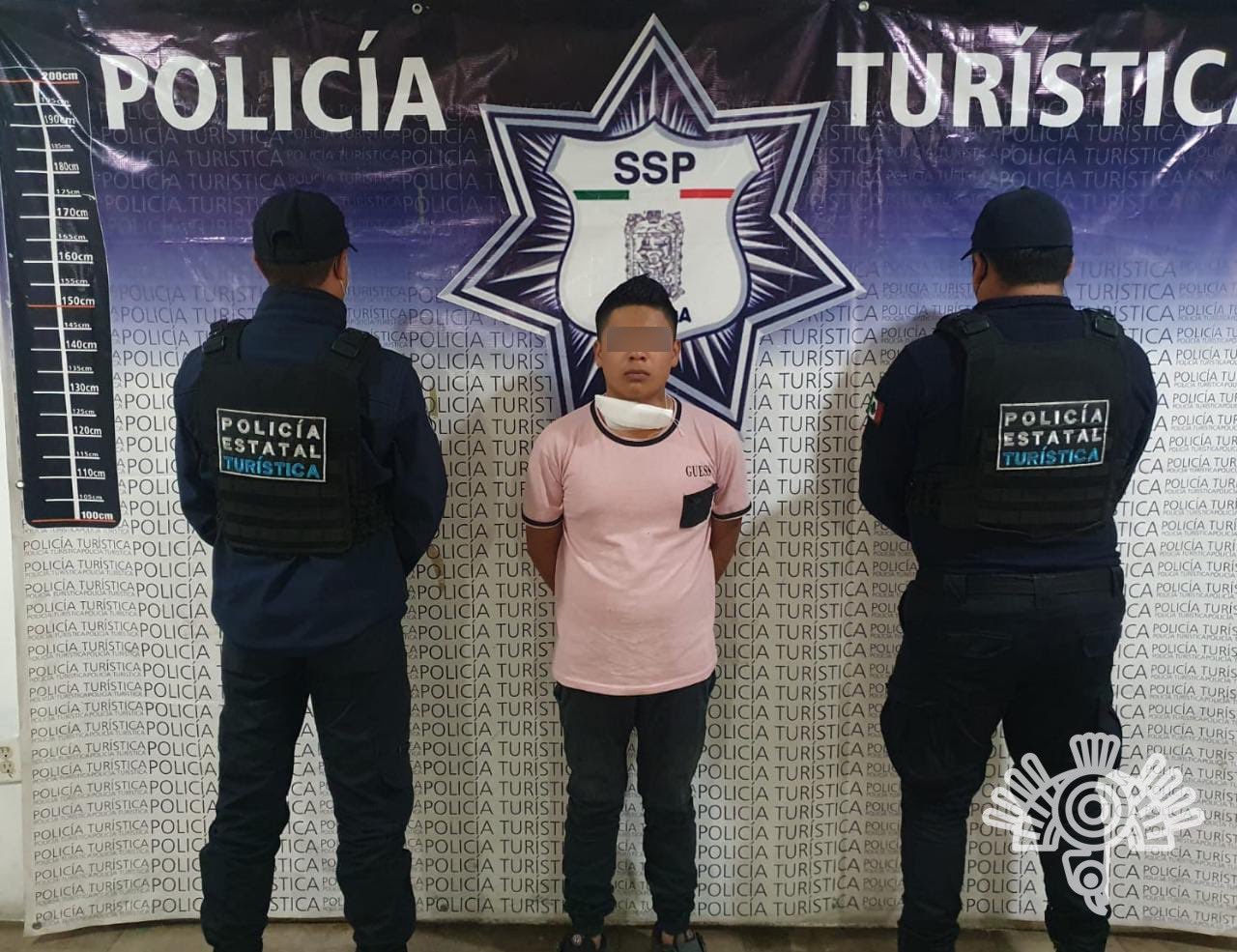 Hombre es detenido por robo en el Centro Histórico de Puebla