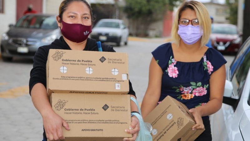 Continúa Bienestar entrega de producto lácteo en la capital de Puebla