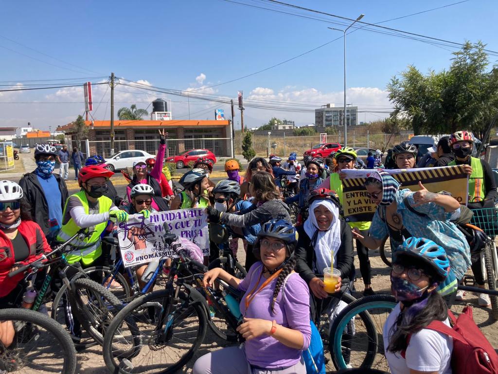 Reta Lupita Leal autoridades a participar en rodadas ciclistas