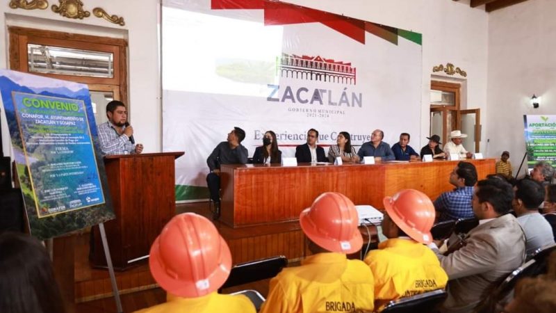 Promueven la conservación de recursos naturales municipio de Zacatlán y CONAFOR