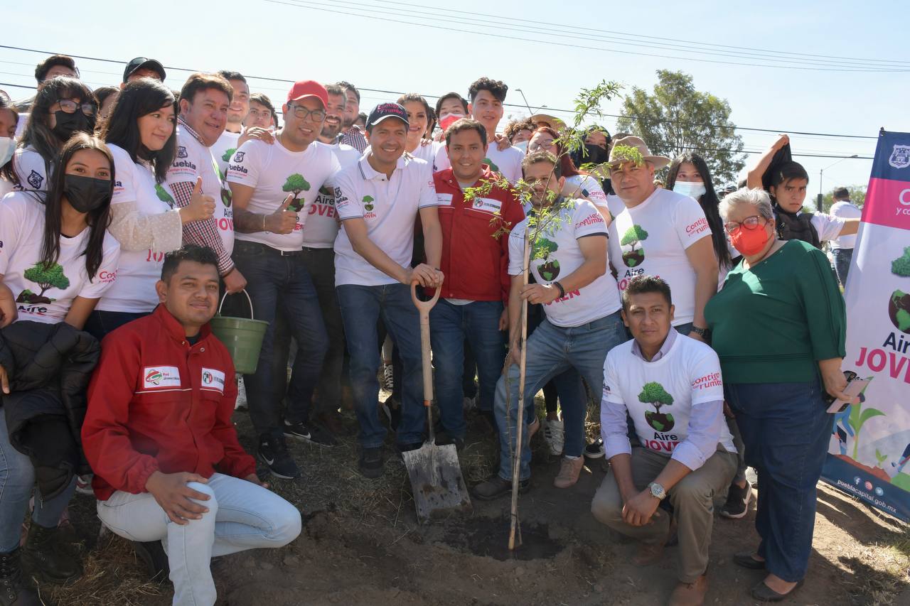 Con el programa “Aire Joven”, plantan 4 mil árboles en la capital de Puebla