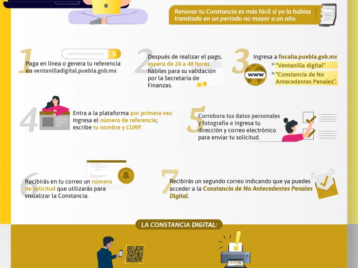 Implementa Fiscalía expedición digital de Constancia de No Antecedentes Penales