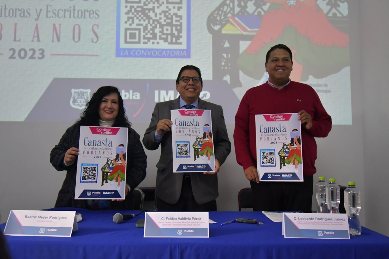 Presenta IMACP segunda edición de “Canasta de Escritoras y Escritores Poblanos”