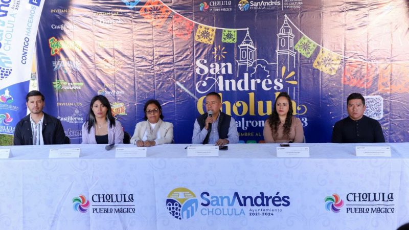 Presentan en San Andrés Cholula la Feria Patronal 2023