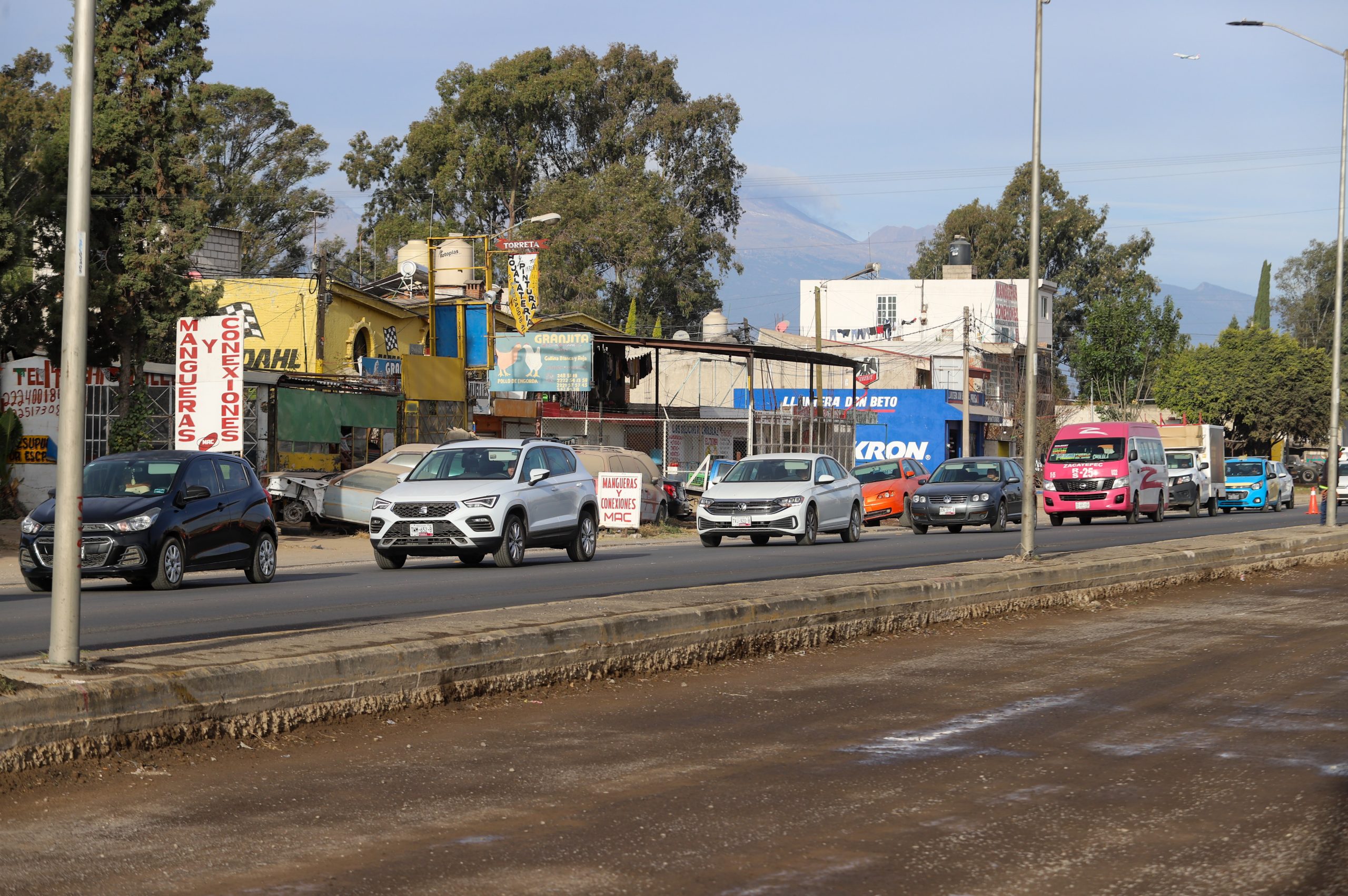 Rehabilita Gobierno de Puebla carretera federal de Cholula a Huejotzingo
