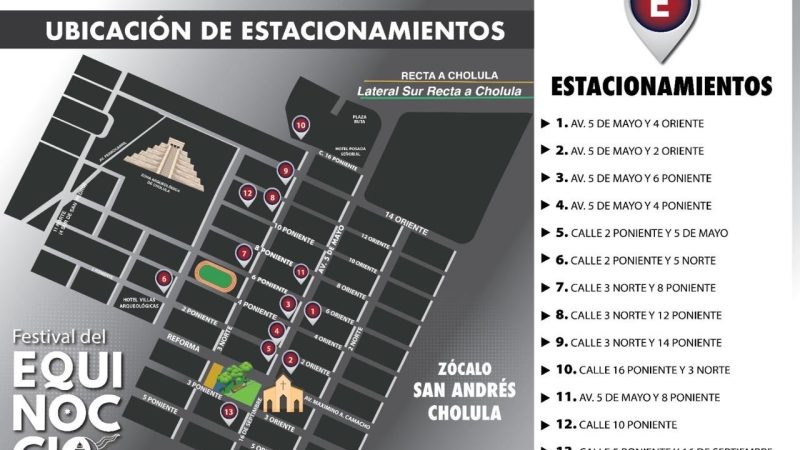 Implementa San Andrés Cholula operativo de Equinoccio