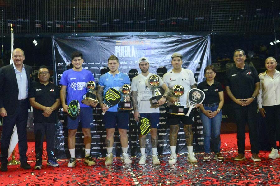 Premian a campeones del Torneo A1 Pádel Puebla 2024