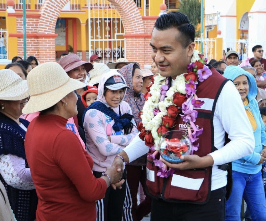 Ofrece Roberto Solís trabajar por la inclusión y el progreso en Huejotzingo