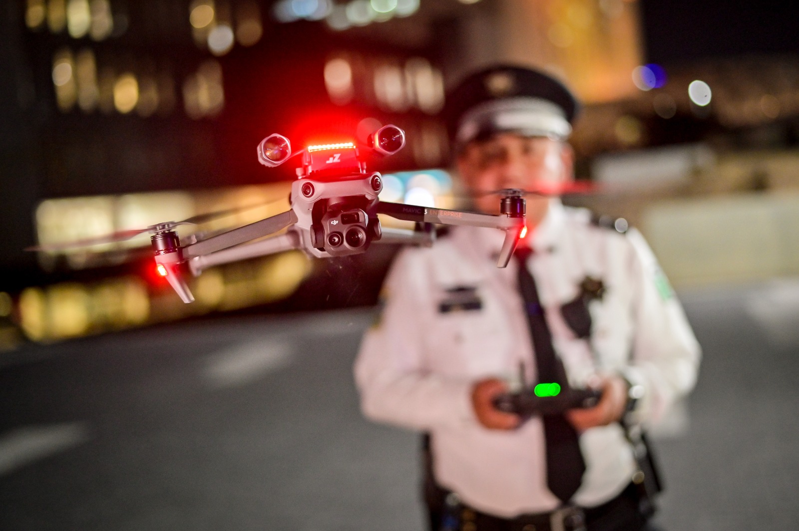 Mediante drones, la Policía Auxiliar fortalece sus servicios de seguridad