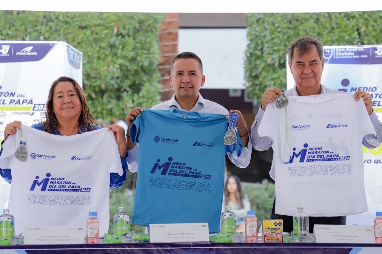 Anuncian en San Andrés Cholula el Medio Maratón del “Día del Papá”