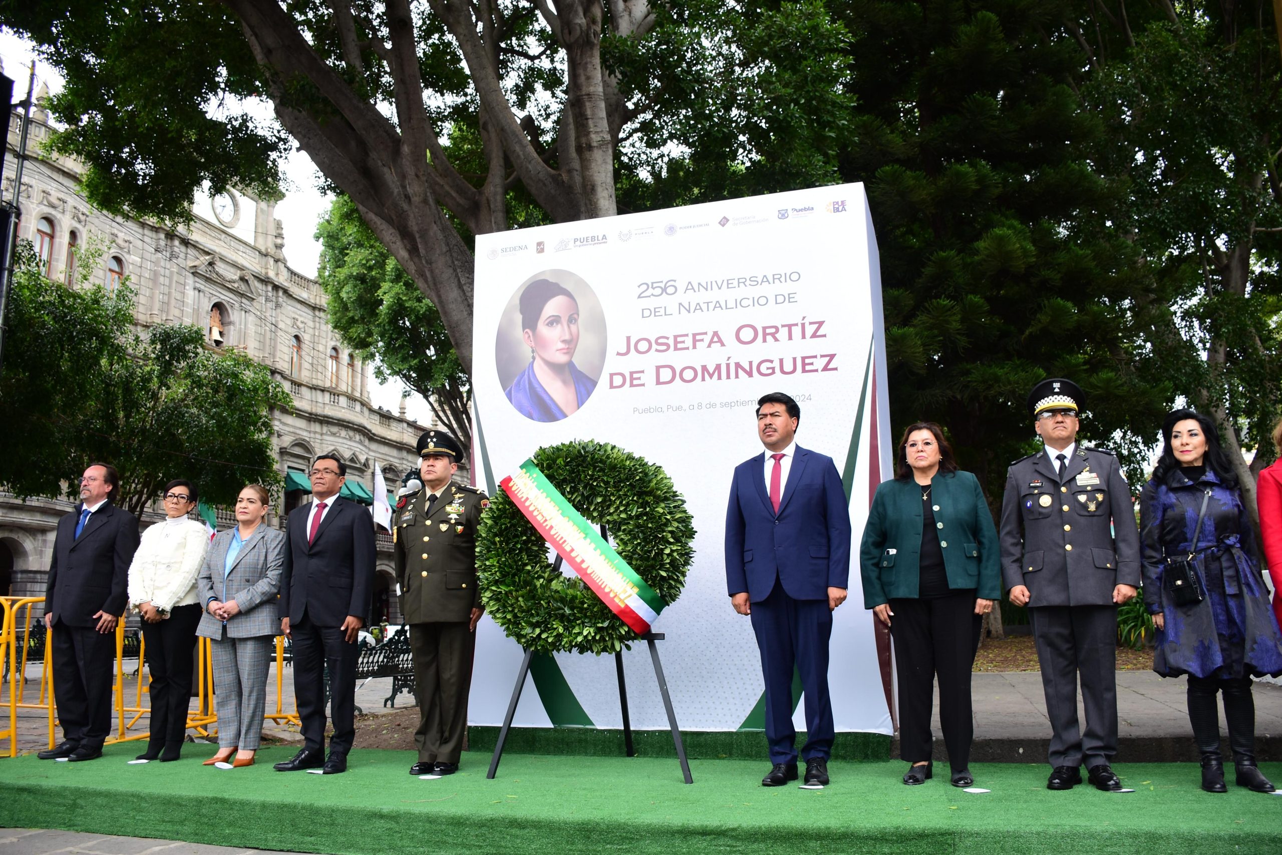 Conmemoran autoridades a Josefa Ortiz de Domínguez y a Ignacio Zaragoza