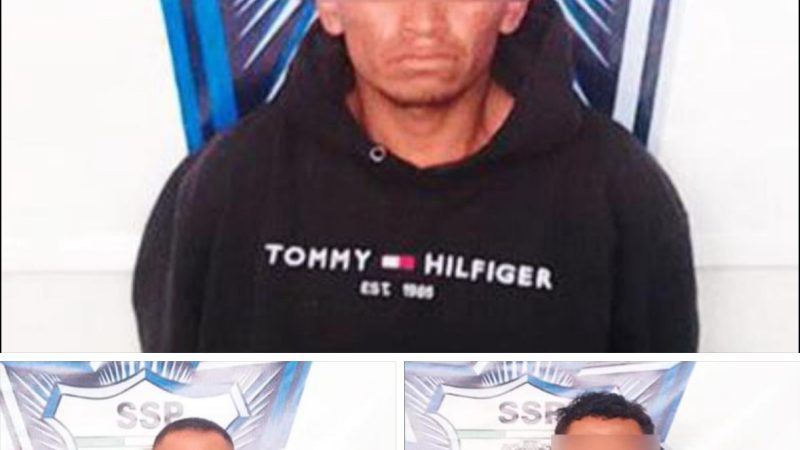 En Tianguismanalco, detienen Policía Estatal y Municipal a tres hombres armados