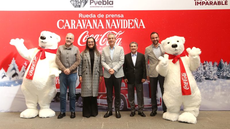 Llegará a Puebla capital la Caravana Navideña Coca Cola 2024