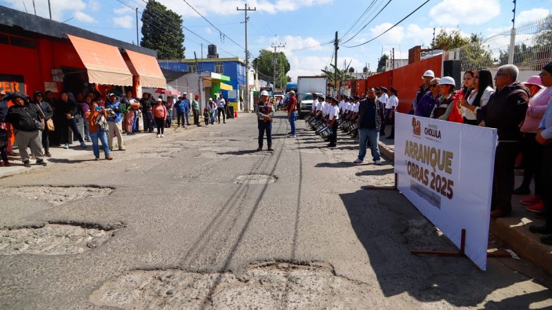 Realizan obras de infraestructura en San Pedro Cholula