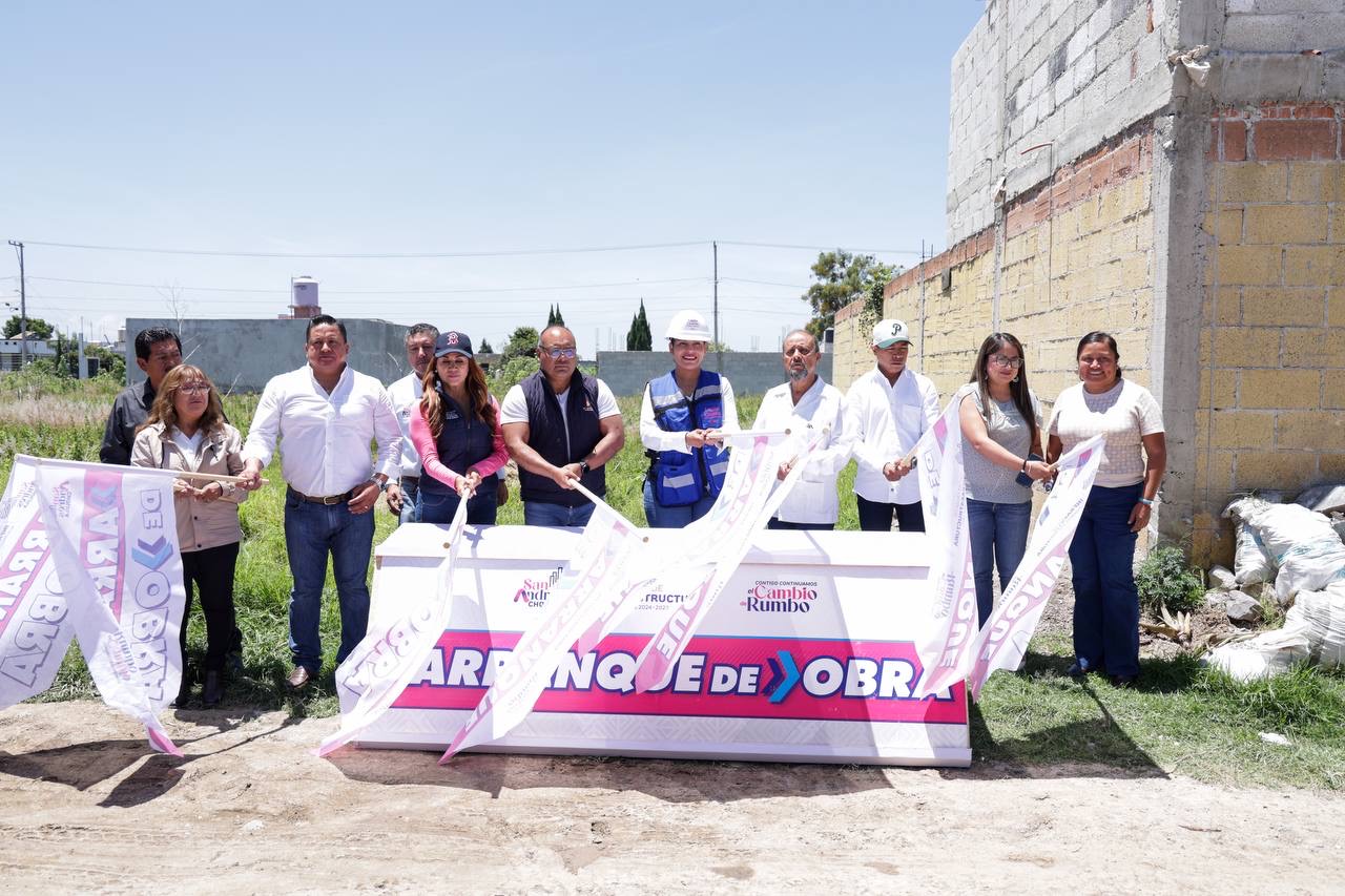 Inicia San Andrés Cholula obra de infraestructura y servicios en San Rafael Comac