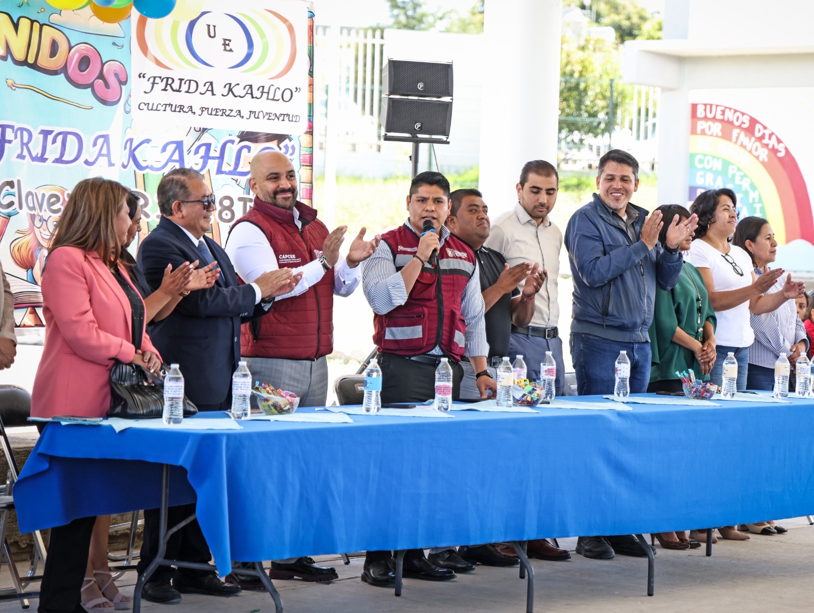 Inaguran autoridades de Cuautlancingo modernización de infraestructura escolar