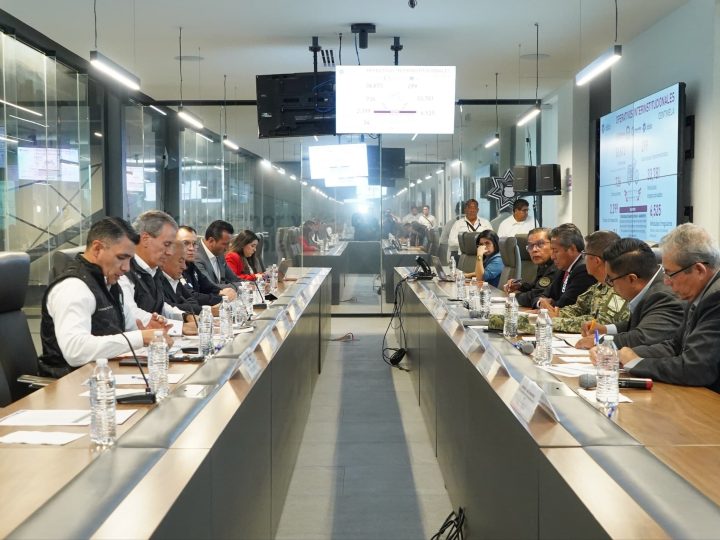 Revisan autoridades municipales resultados de seguridad en Puebla capital