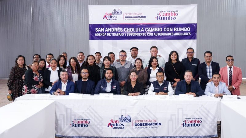 Trabaja San Andrés Cholula en coordinación con juntas auxiliares