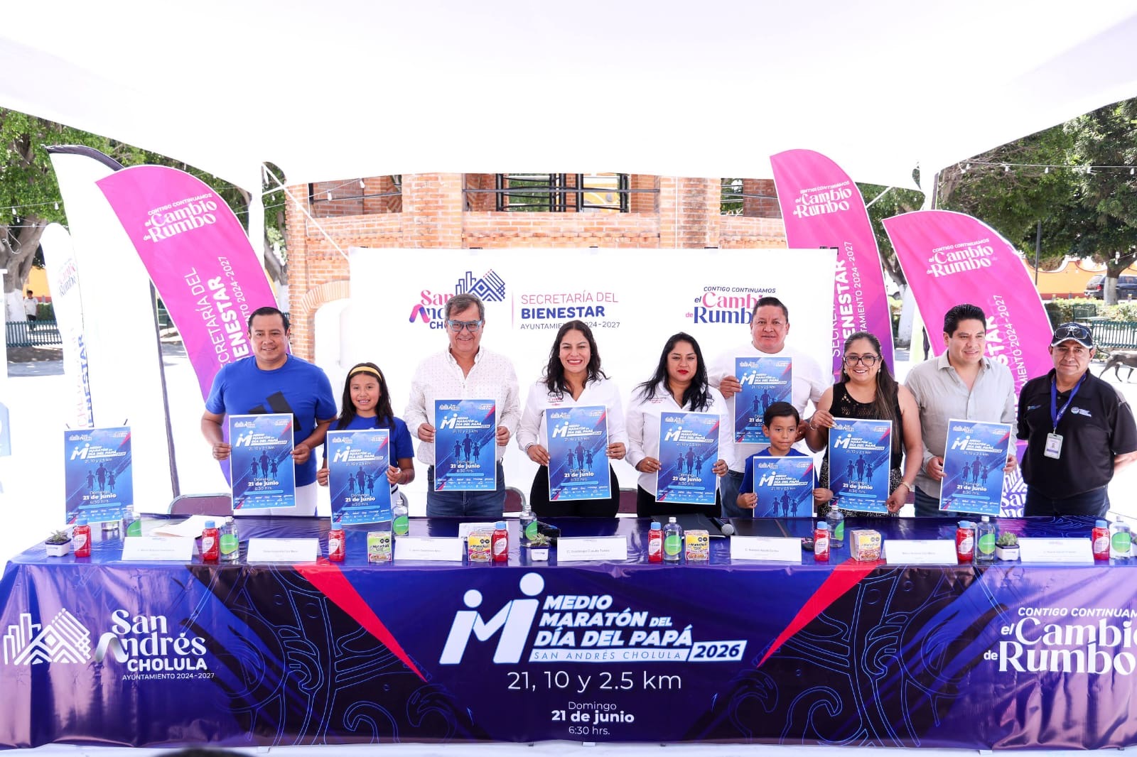 Convocan en San Andrés Cholula al Medio Maratón del Día del Papá 2026