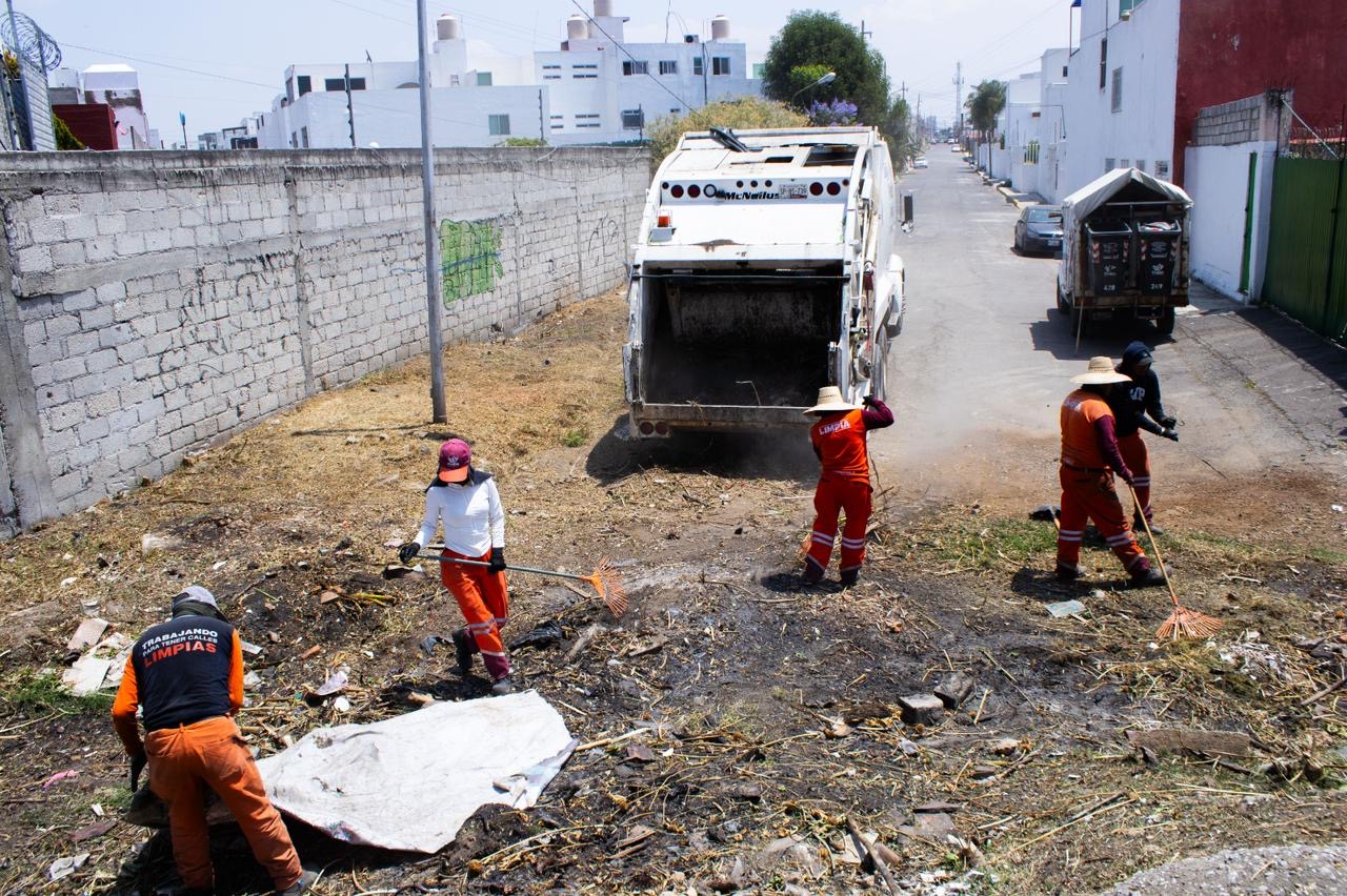 Realiza municipio de Puebla trabajos preventivos en barranca Río Zapatero por lluvias