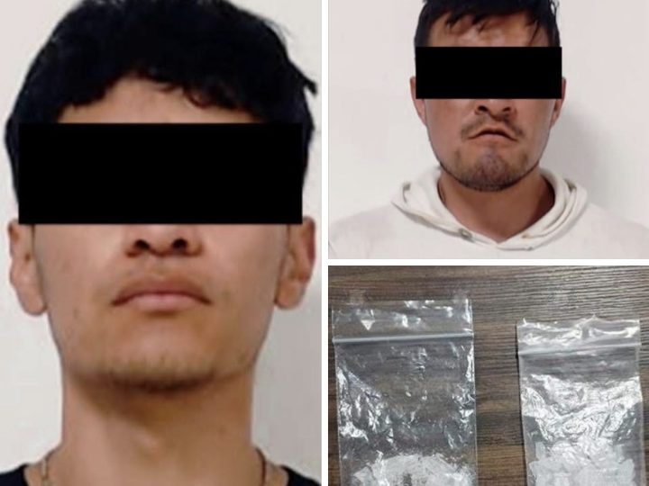 Detienen a dos tras riña en junta auxiliar de Cuautlancingo; aseguran posible droga