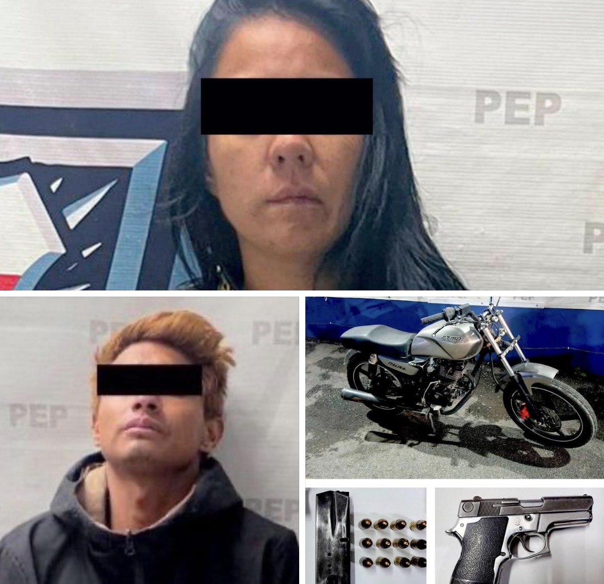 Detienen en Huejotzingo a dos personas con arma de fuego y cartuchos