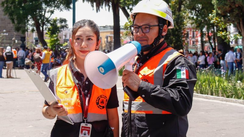 Exhorta Gestión de Riesgos del municipio de Puebla a participar en Simulacro Nacional