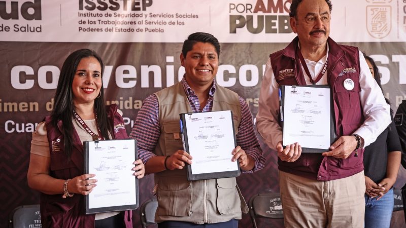 Garantiza Cuautlancingo seguridad social a policías mediante convenio con ISSSTEP