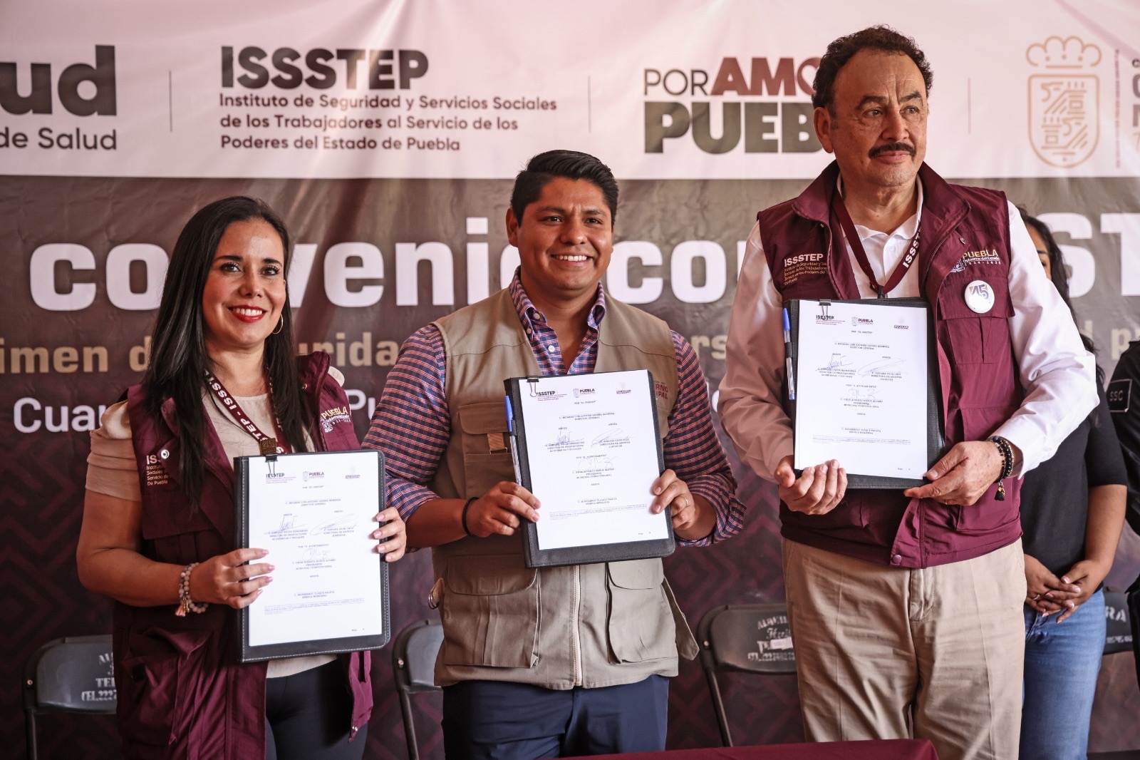 Garantiza Cuautlancingo seguridad social a policías mediante convenio con ISSSTEP