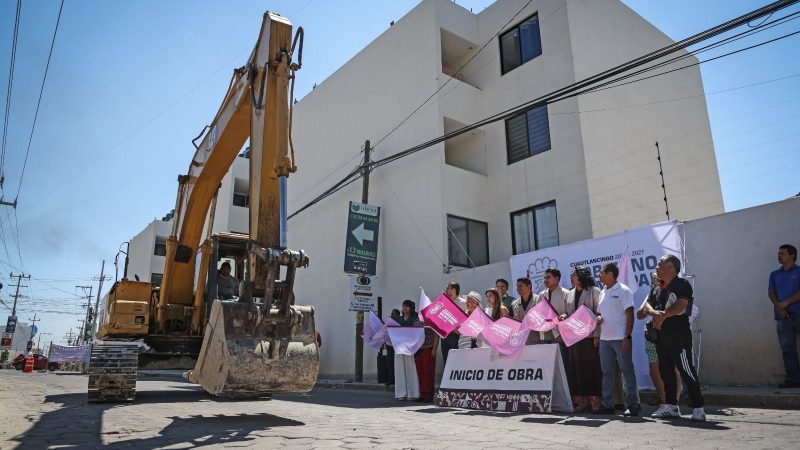 Inicia Omar Muñoz obra integral de infraestructura en Cuautlancingo