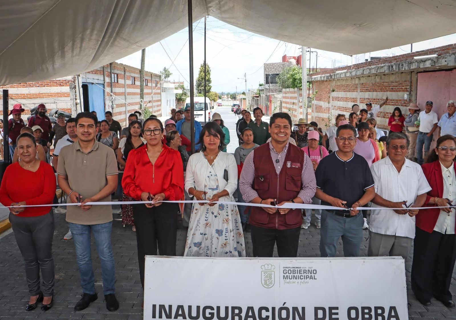 Con obra integral, mejora Cuautlancingo infraestructura urbana en Almecatla