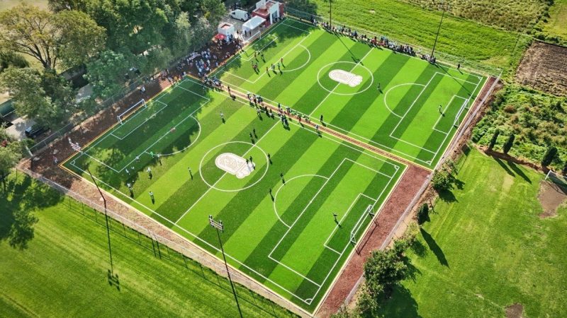 Inaugura Ayuntamiento de Cuautlancingo infraestructura deportiva en Chautenco